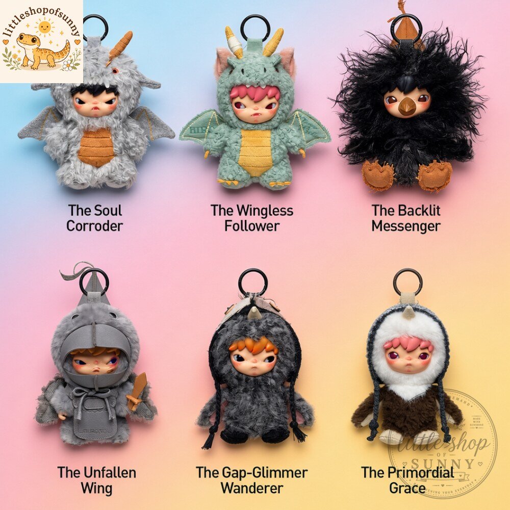 Pop Mart Hirono Mist Walker Series Plush Keychain Collection