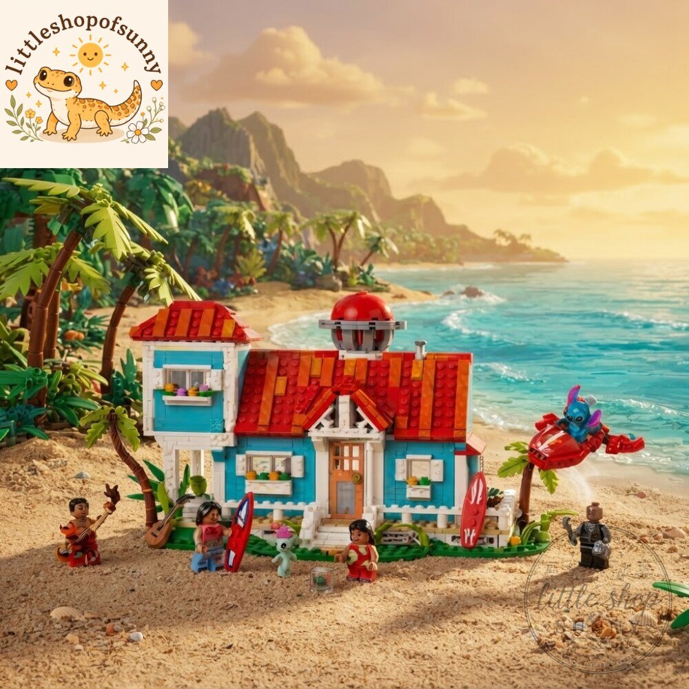 Lilo & Stitch Beach House LEGO Building Set 3 Lilo & Stitch Beach House LEGO Building Set