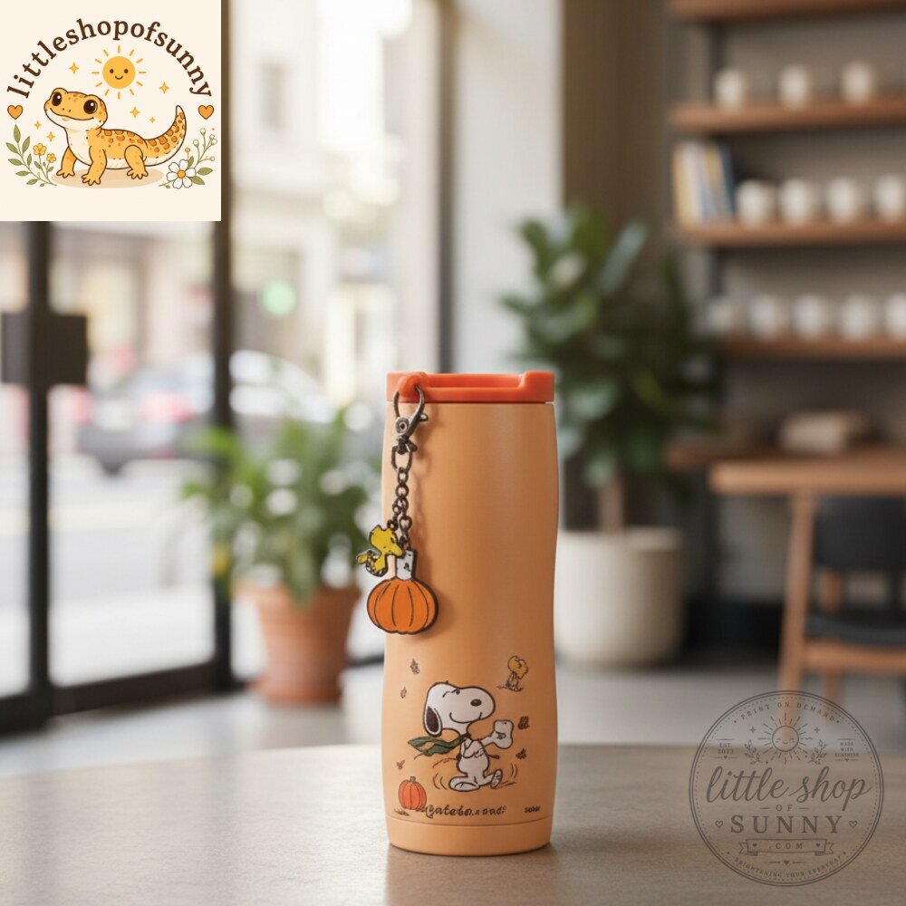 Starbucks x Peanuts Snoopy Halloween Stainless Steel Tumbler with Pumpkin Charm 4 Starbucks x Peanuts Snoopy Halloween Stainless Steel Tumbler with Pumpkin Charm