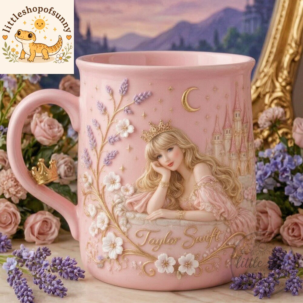Taylor Swift Princess Pink Ceramic Mug Lavender Haze Coffee Cup 2026