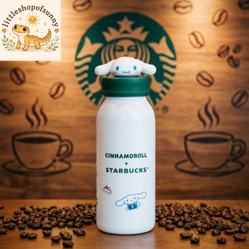 Cinnamoroll x Starbucks Water Bottle with Figure Lid