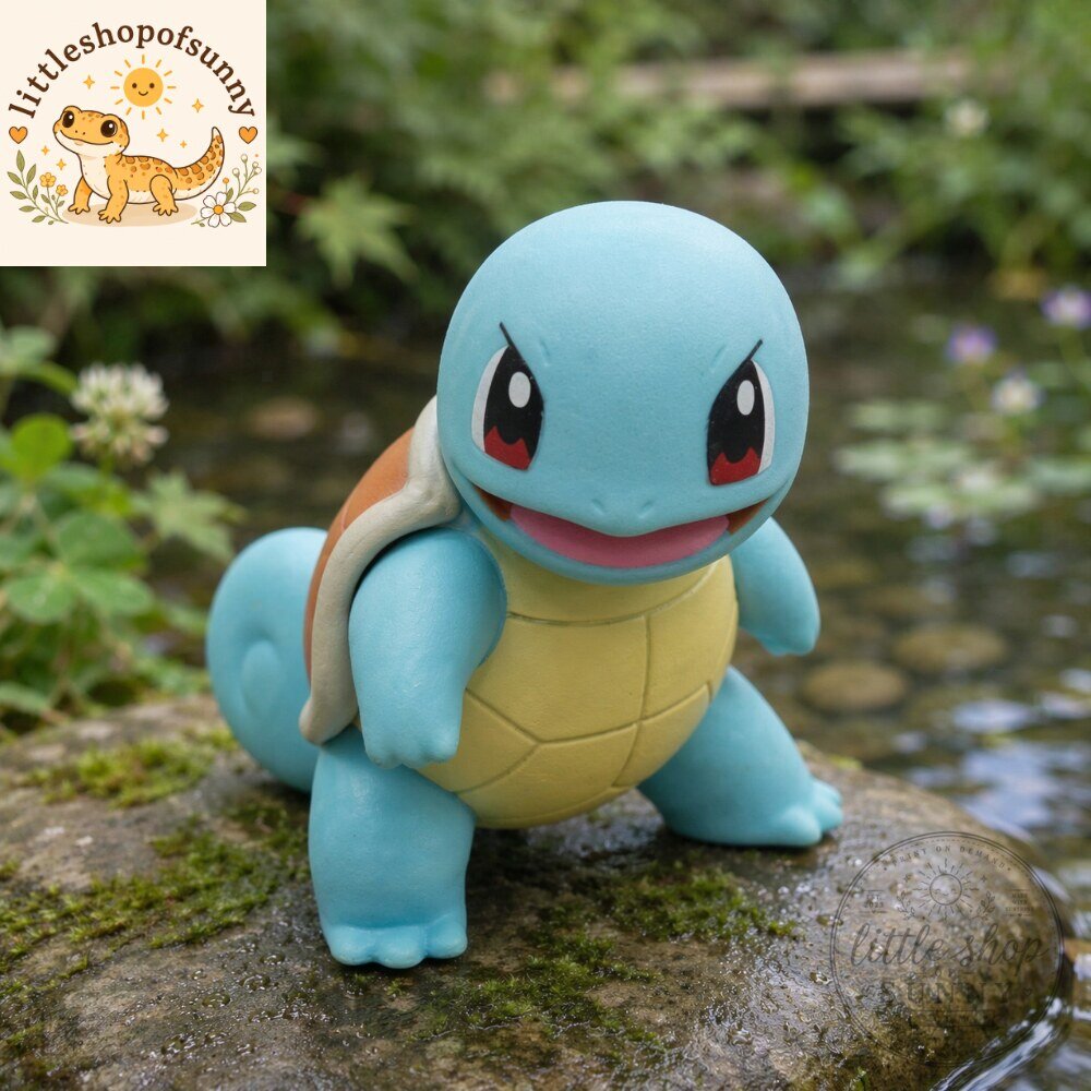 Squirtle Pokemon Collectible Figure Water Type Anime Statue