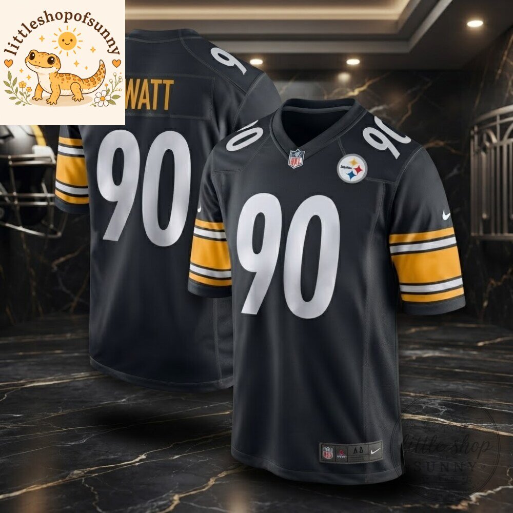 Pittsburgh Steelers T J Watt 90 Nike Black Game Jersey 3 Pittsburgh Steelers T J Watt 90 Nike Black Game Jersey