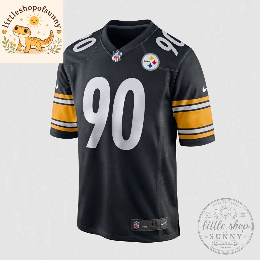 Pittsburgh Steelers T J Watt 90 Nike Black Game Jersey 5 Pittsburgh Steelers T J Watt 90 Nike Black Game Jersey