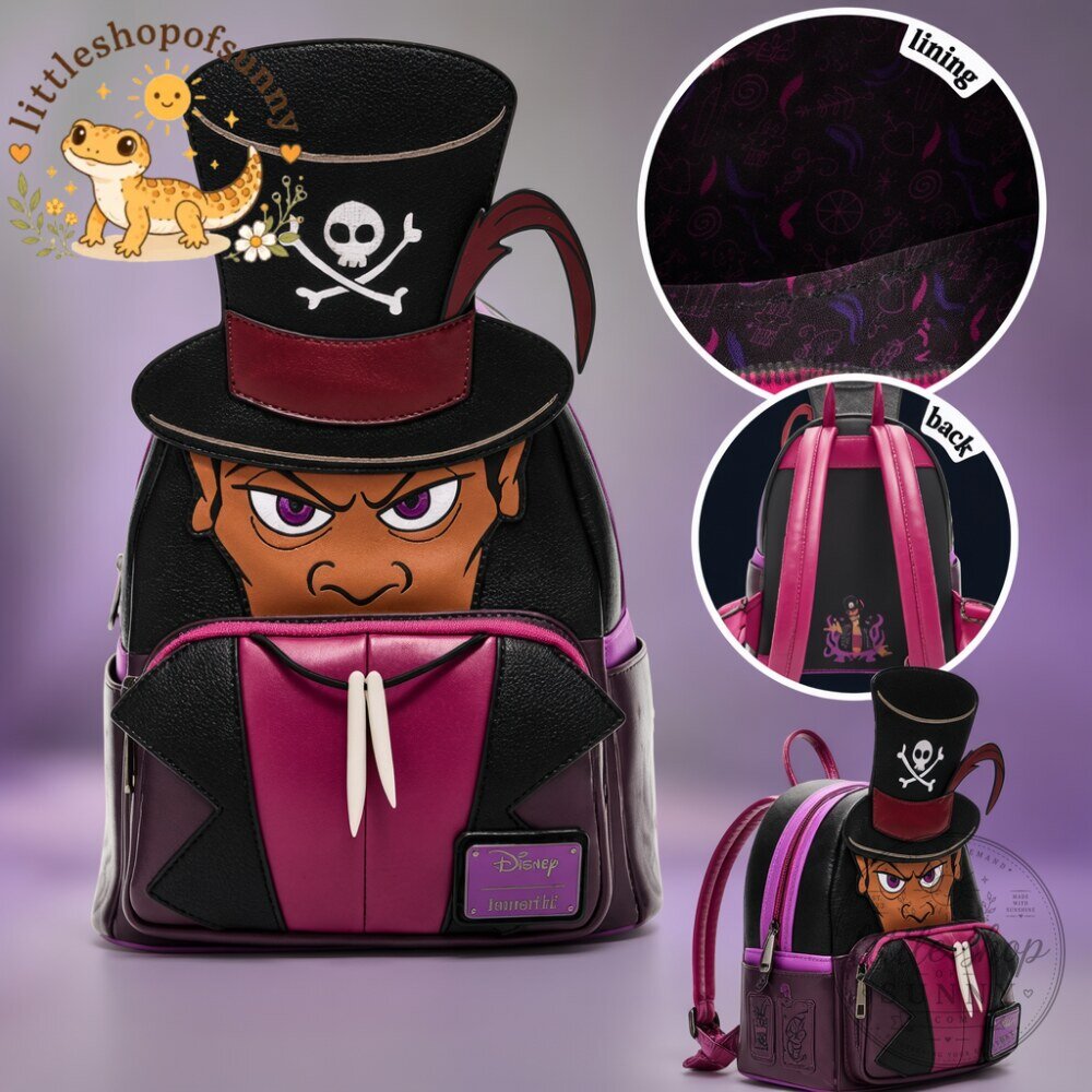 Loungefly Disney Dr Facilier Cosplay Mini Backpack The Princess and the Frog Villain 2 Loungefly Disney Dr Facilier Cosplay Mini Backpack The Princess and the Frog Villain