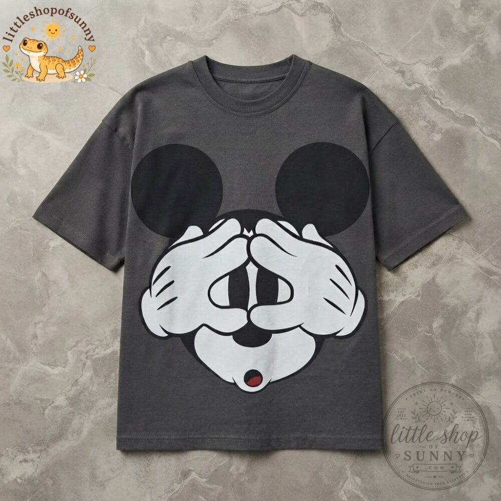Mickey Mouse Hands Graphic Oversized T Shirt 4 Mickey Mouse Hands Graphic Oversized T Shirt