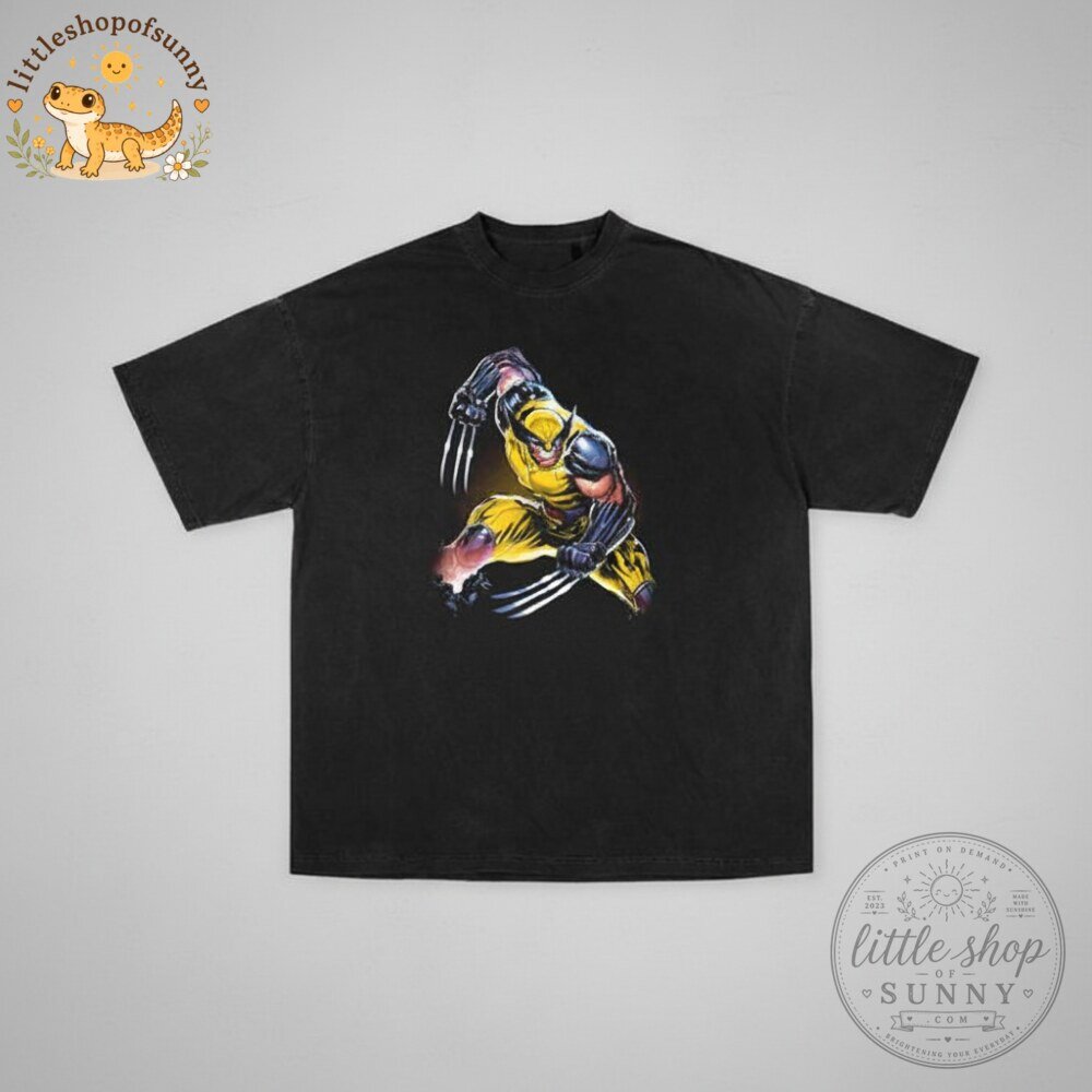 Marvel Wolverine Claw Attack Graphic T-Shirt X Men Superhero Tee 4 Marvel Wolverine Claw Attack Graphic T-Shirt X Men Superhero Tee
