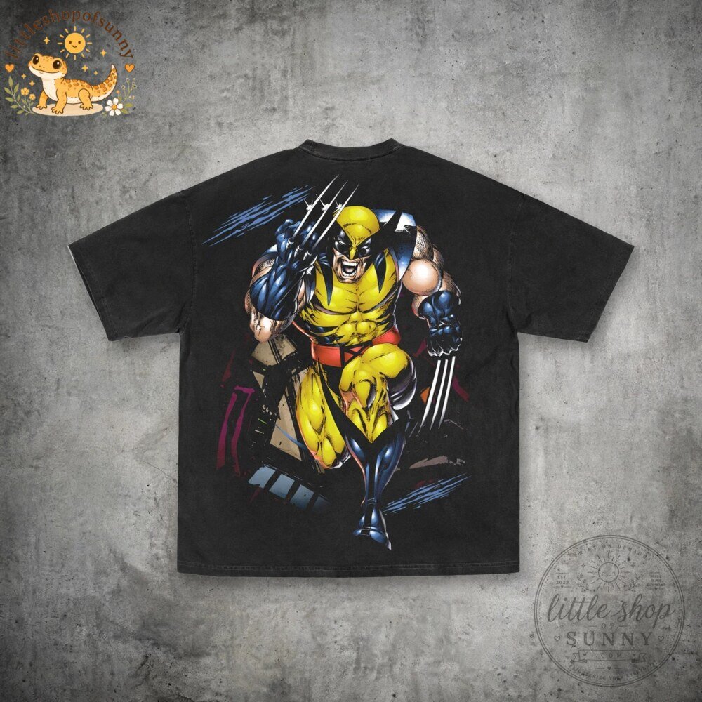 Marvel Wolverine Claw Attack Graphic T-Shirt X Men Superhero Tee 5 Marvel Wolverine Claw Attack Graphic T-Shirt X Men Superhero Tee