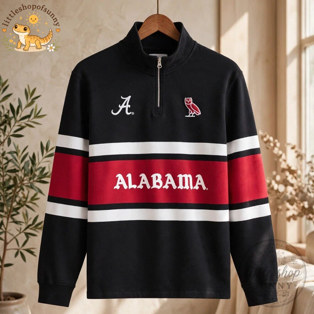 OVO x Alabama Crimson Tide 1831 Long Sleeve Rugby Jersey 4 OVO x Alabama Crimson Tide 1831 Long Sleeve Rugby Jersey