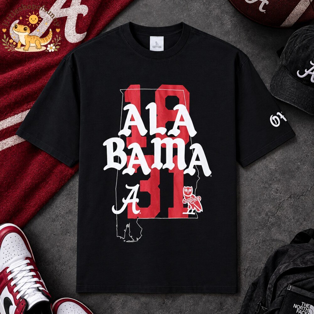 OVO x Alabama Crimson Tide 1831 Graphic T Shirt 4 OVO x Alabama Crimson Tide 1831 Graphic T Shirt