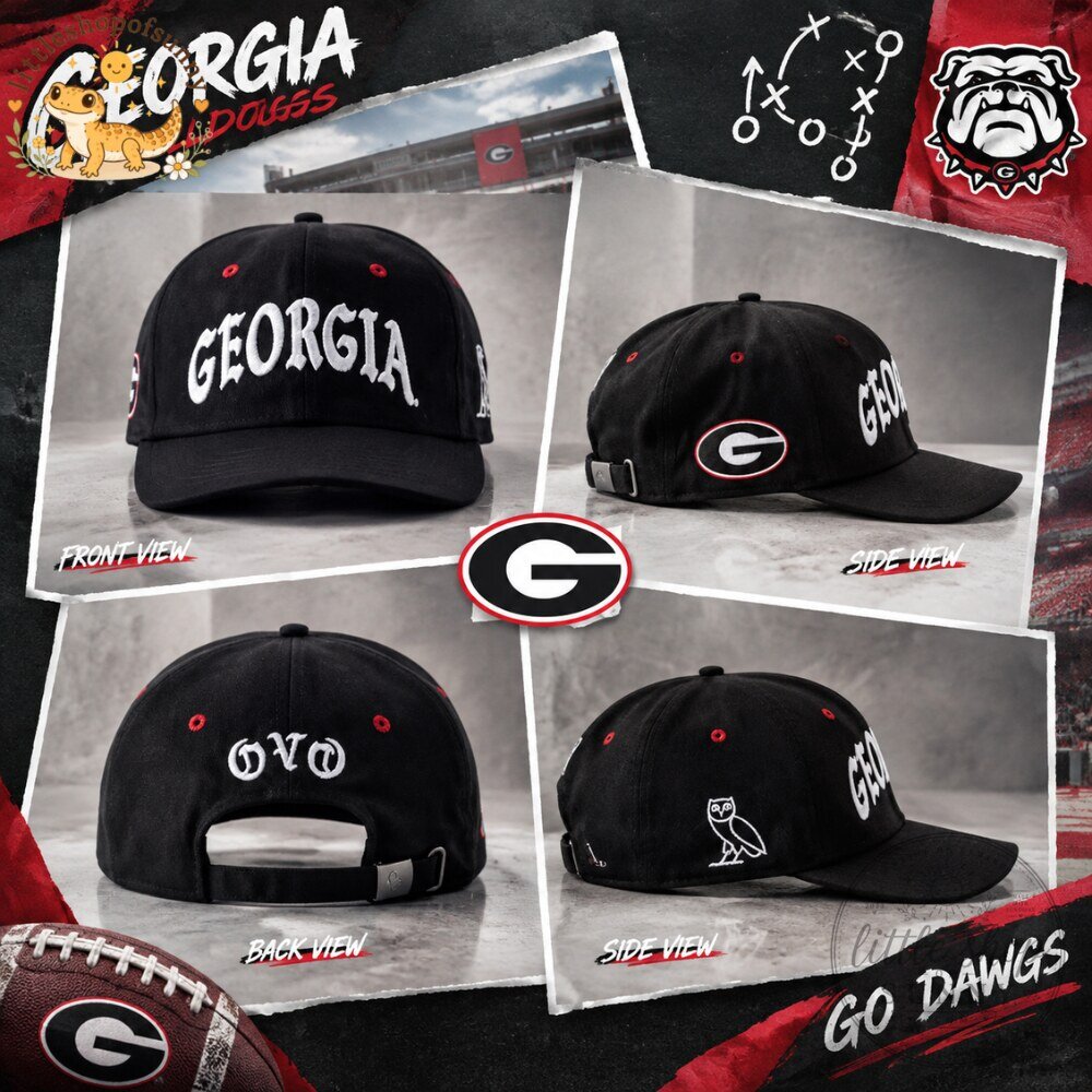 Georgia Bulldogs Black Hat Football Cap 2026 5 Georgia Bulldogs Black Hat Football Cap 2026