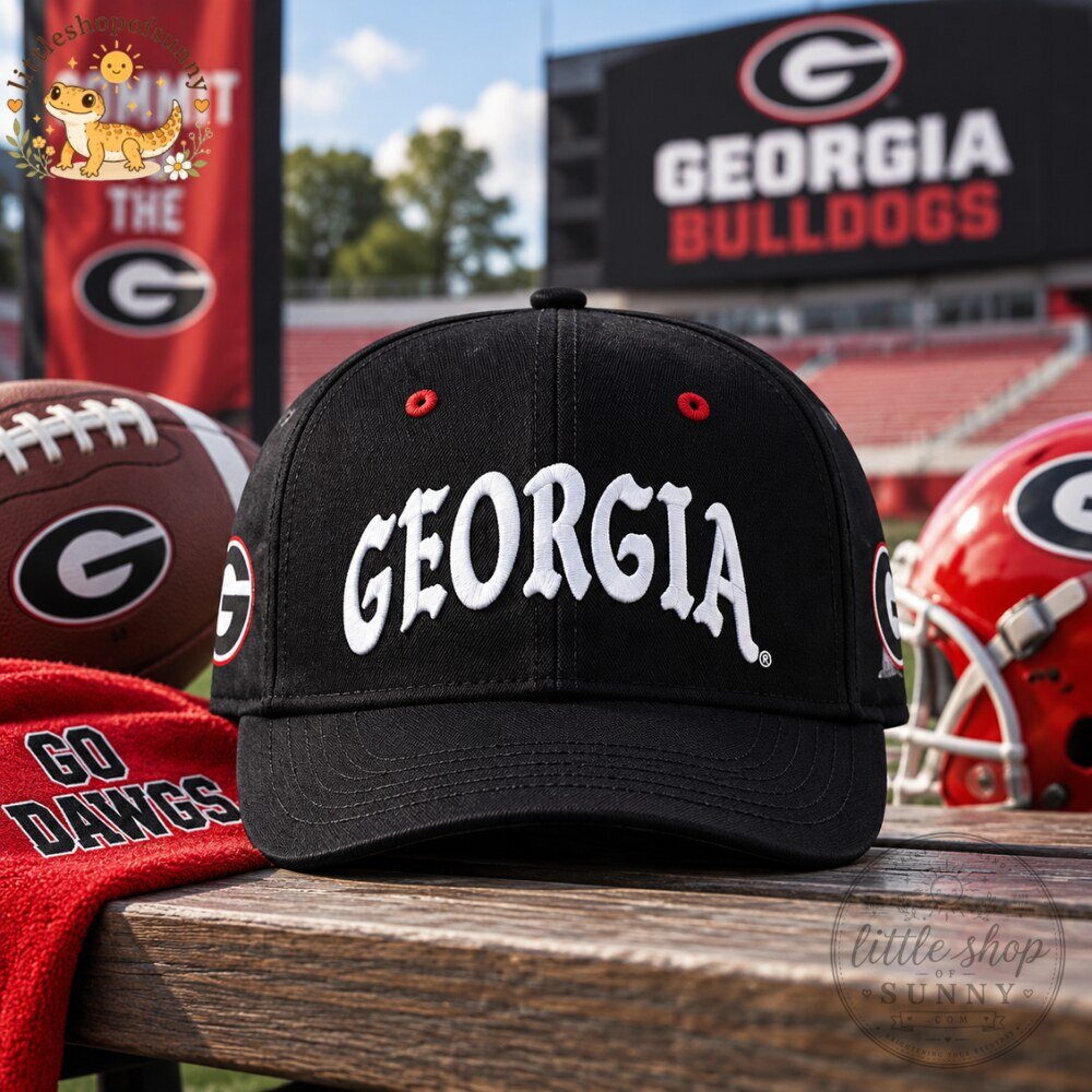 Georgia Bulldogs Black Hat Football Cap 2026 6 Georgia Bulldogs Black Hat Football Cap 2026