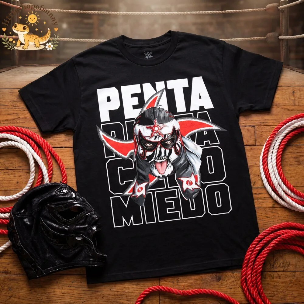 WWE Penta El Zero M Zero Miedo Black T Shirt 5 WWE Penta El Zero M Zero Miedo Black T Shirt