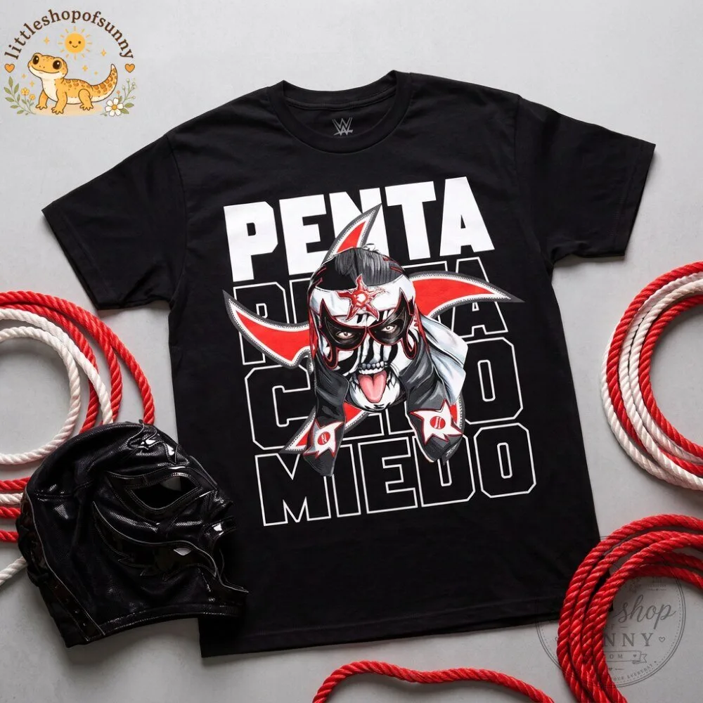 WWE Penta El Zero M Zero Miedo Black T Shirt 7 WWE Penta El Zero M Zero Miedo Black T Shirt
