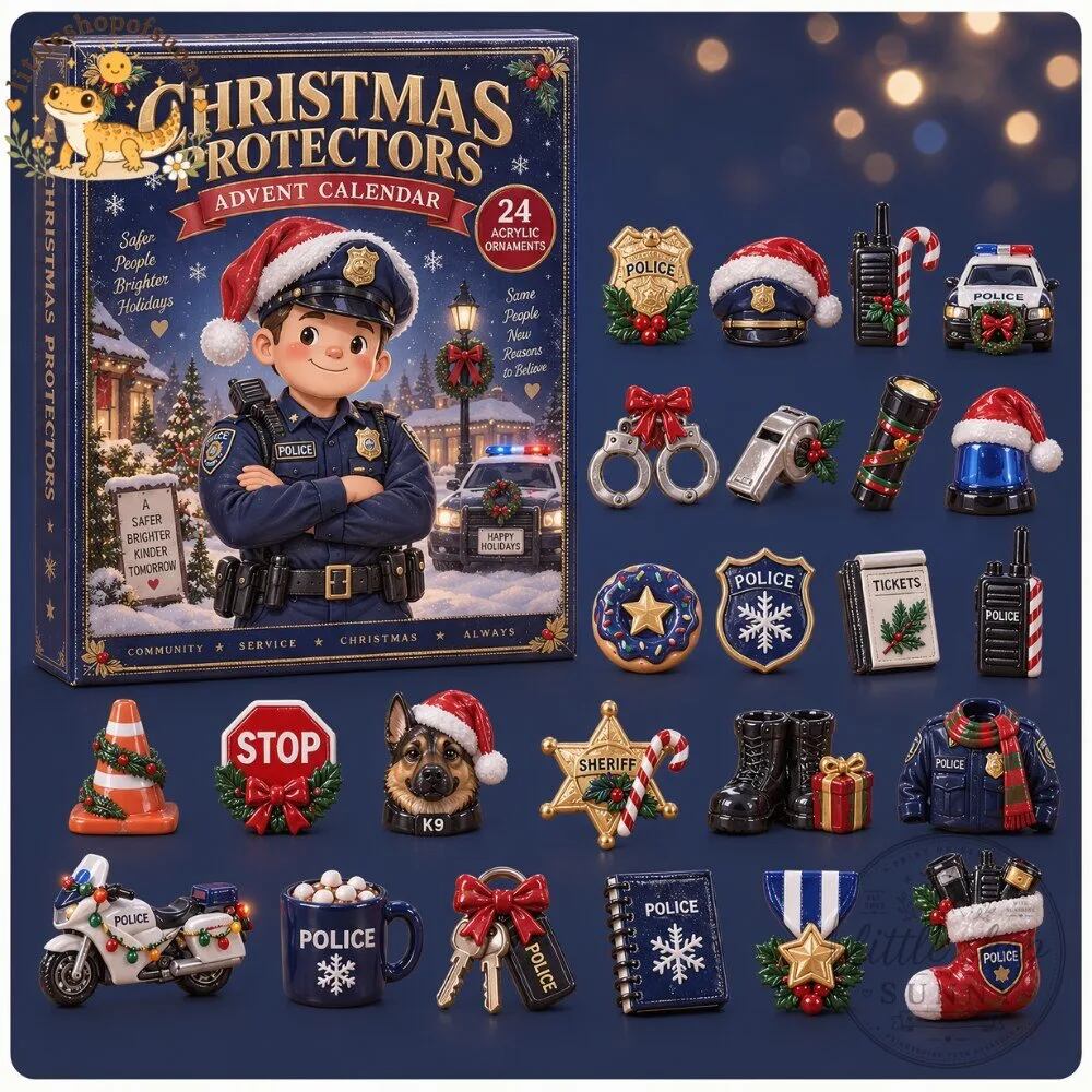 Christmas Protectors 2026 Police Ornaments Advent Calendar