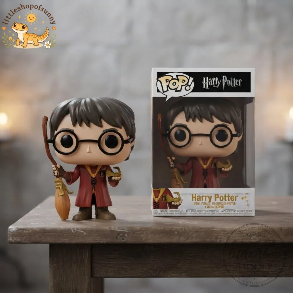 Harry Potter Funko Pop Figure with Broomstick and Golden Snitch Collectible Toy 4 Harry Potter Funko Pop Figure with Broomstick and Golden Snitch Collectible Toy
