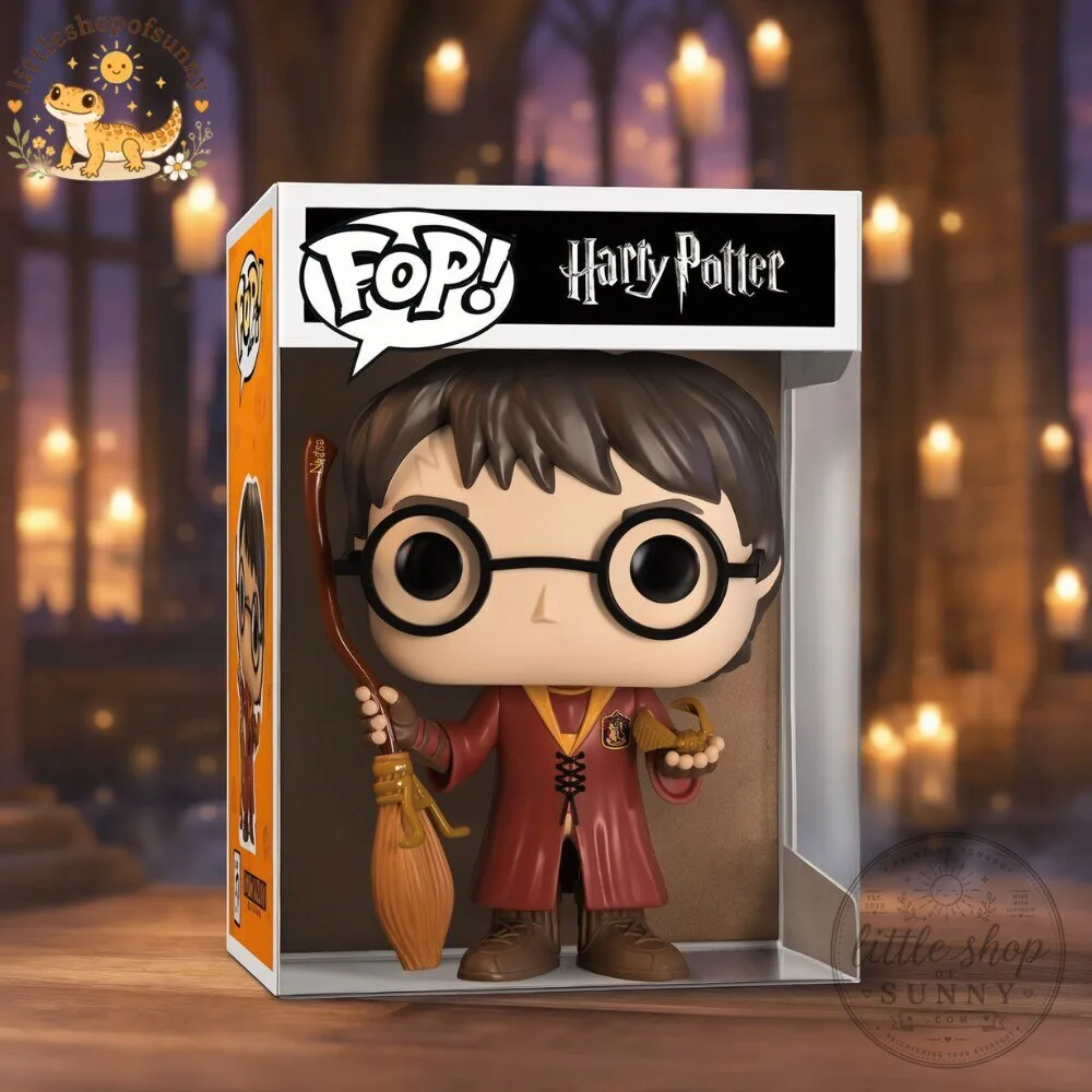 Harry Potter Funko Pop Figure with Broomstick and Golden Snitch Collectible Toy 5 Harry Potter Funko Pop Figure with Broomstick and Golden Snitch Collectible Toy