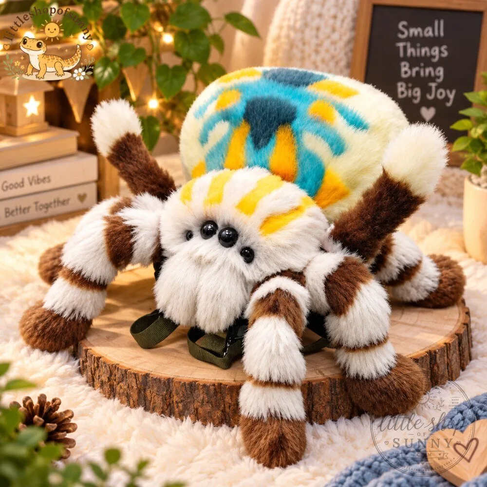 Plush Spider Backpack Cute Spider Stuffed Animal Bag 2026 3 Plush Spider Backpack Cute Spider Stuffed Animal Bag 2026