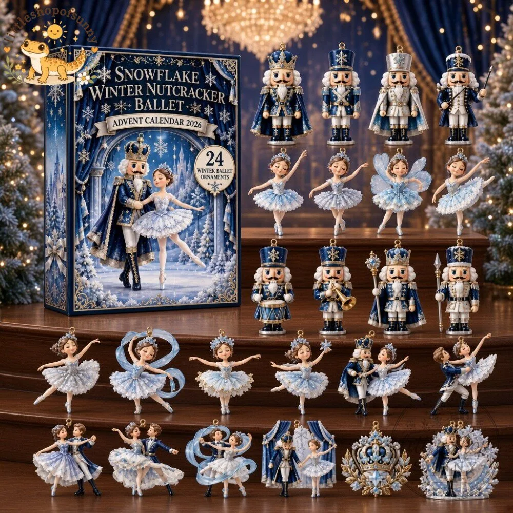 Snowflake Winter Nutcracker Ballet Advent Calendar 2026