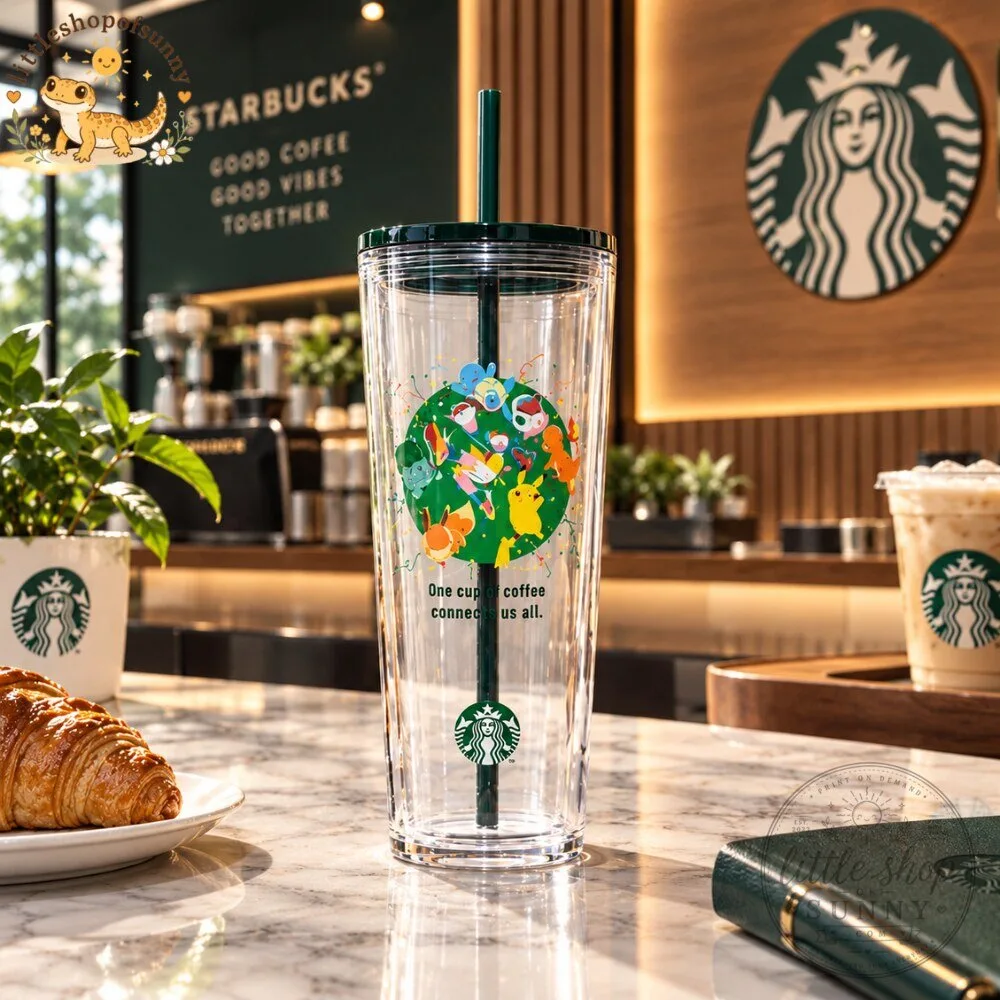 "Discover the Starbucks x Pokémon Cold Cup Tumbler: Limited Edition Collectible!" 9 Starbucks x Pokemon Cold Cup Tumbler