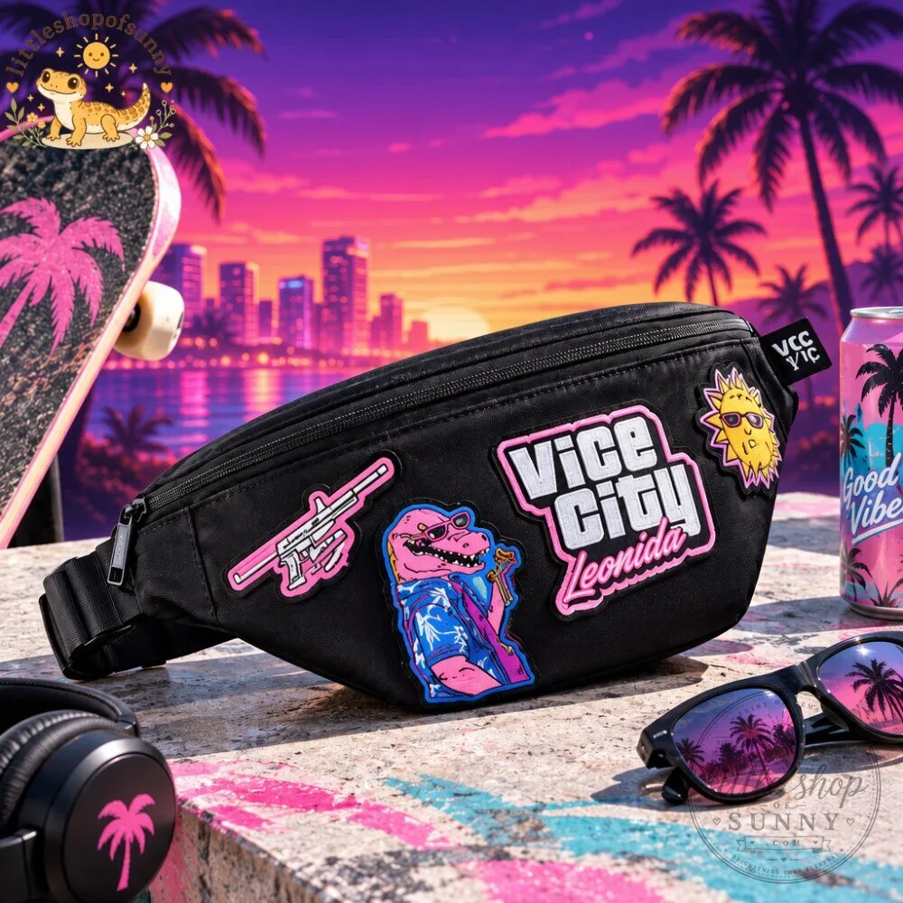 GTA 6 Vice City Leonida Fanny Pack Streetwear Black Waist Bag 2026 5 GTA 6 Vice City Leonida Fanny Pack Streetwear Black Waist Bag 2026