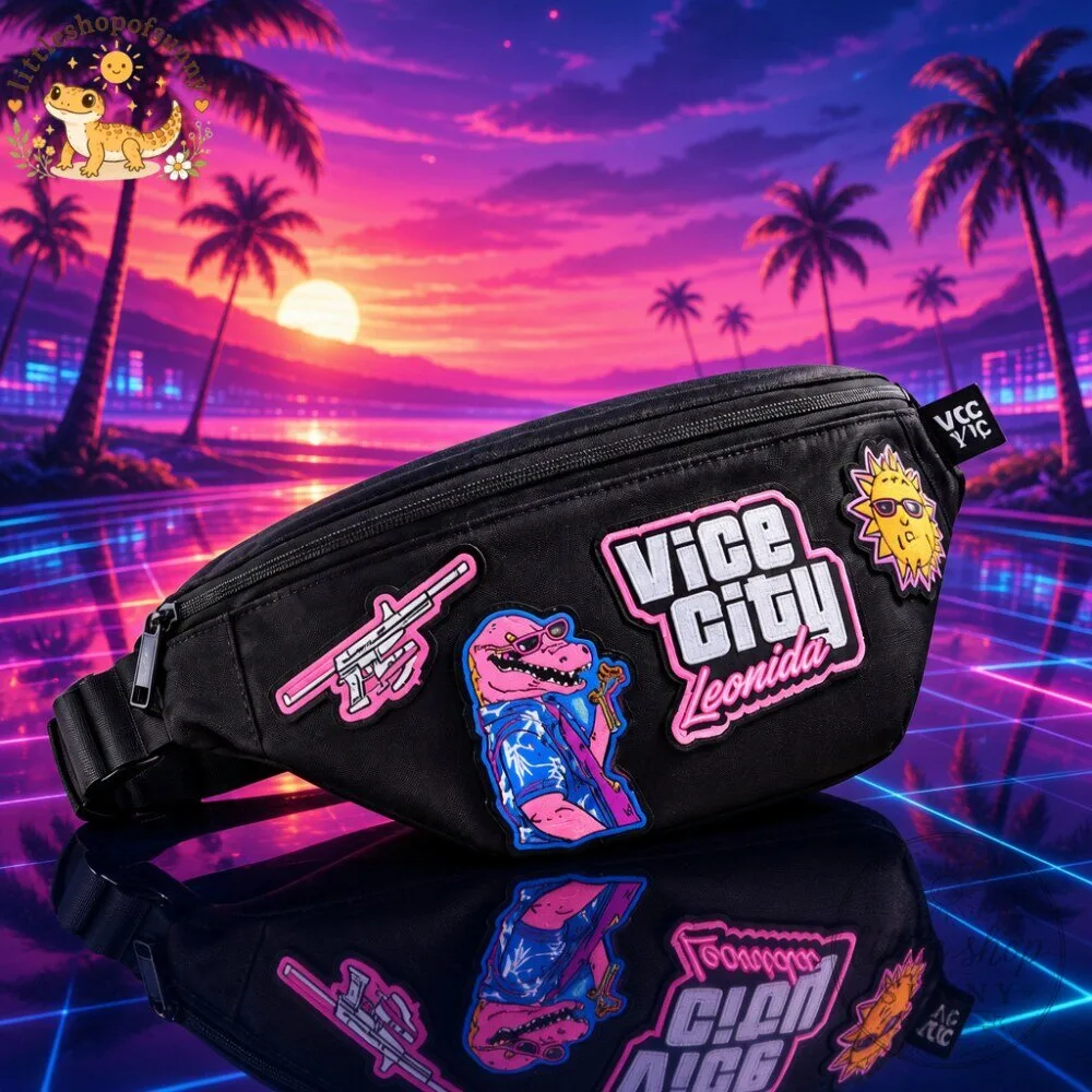 GTA 6 Vice City Leonida Fanny Pack Streetwear Black Waist Bag 2026 6 GTA 6 Vice City Leonida Fanny Pack Streetwear Black Waist Bag 2026