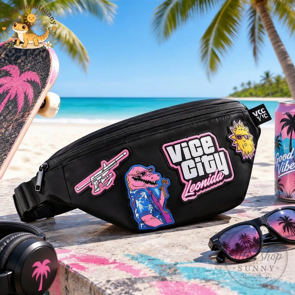 GTA 6 Vice City Leonida Fanny Pack Streetwear Black Waist Bag 2026 7 GTA 6 Vice City Leonida Fanny Pack Streetwear Black Waist Bag 2026