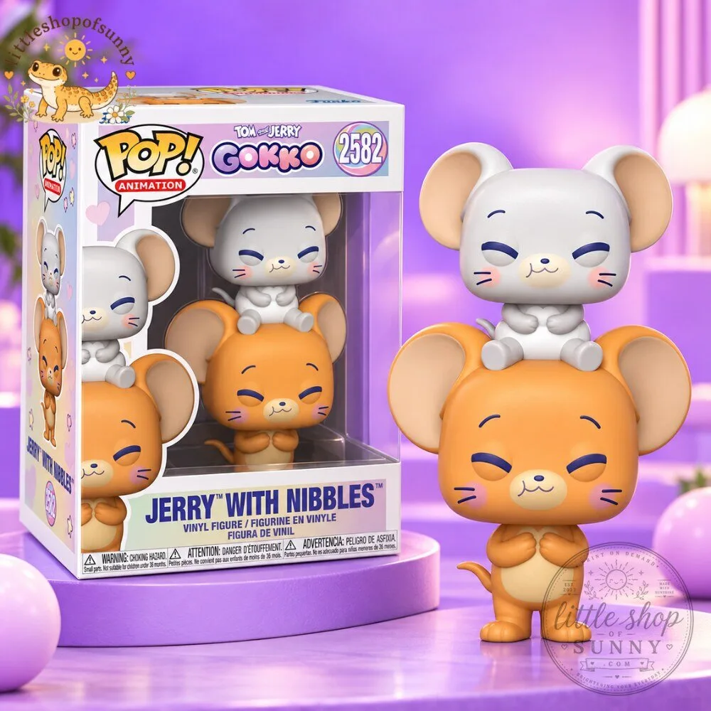 Funko Pop Tom and Jerry Gokko Jerry with Nibbles Vinyl Figure