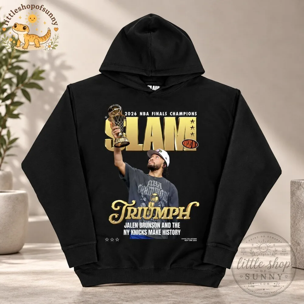 Jalen Brunson SLAM Cover Hoodie NY Knicks 2026 Champions Merch