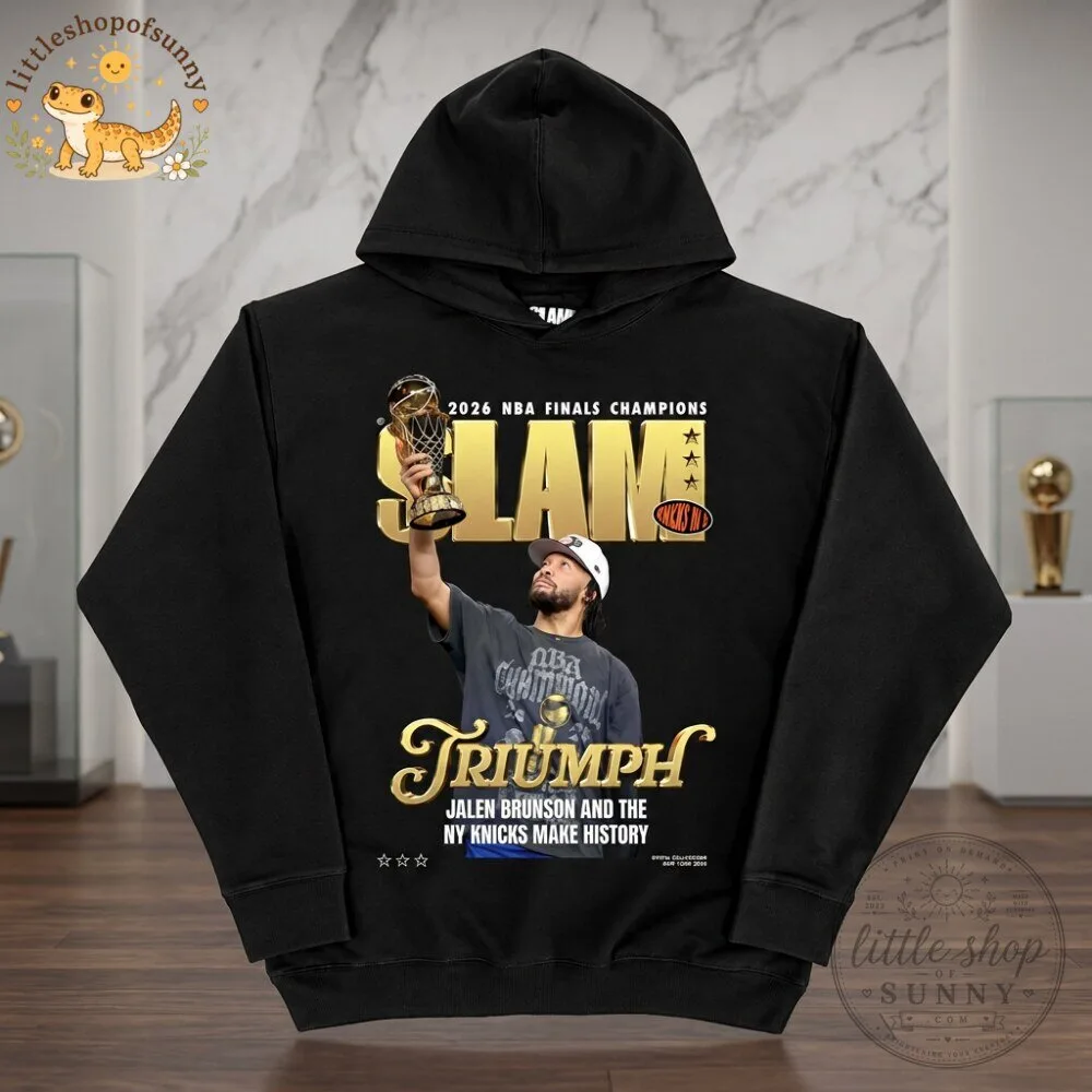 Jalen Brunson SLAM Cover Hoodie NY Knicks 2026 Champions Merch 5 Jalen Brunson SLAM Cover Hoodie NY Knicks 2026 Champions Merch
