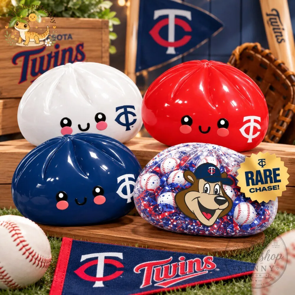 "Must-Have 2026 Collectibles: Twins Dumpling, Astros Shirt, Veteran Jersey, Kittle Bobblehead" 27 Minnesota Twins Mystery Squishy Dumpling