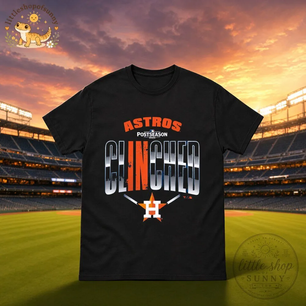 Houston Astros 2026 MLB Postseason Clinched T Shirt 5 Houston Astros 2026 MLB Postseason Clinched T Shirt