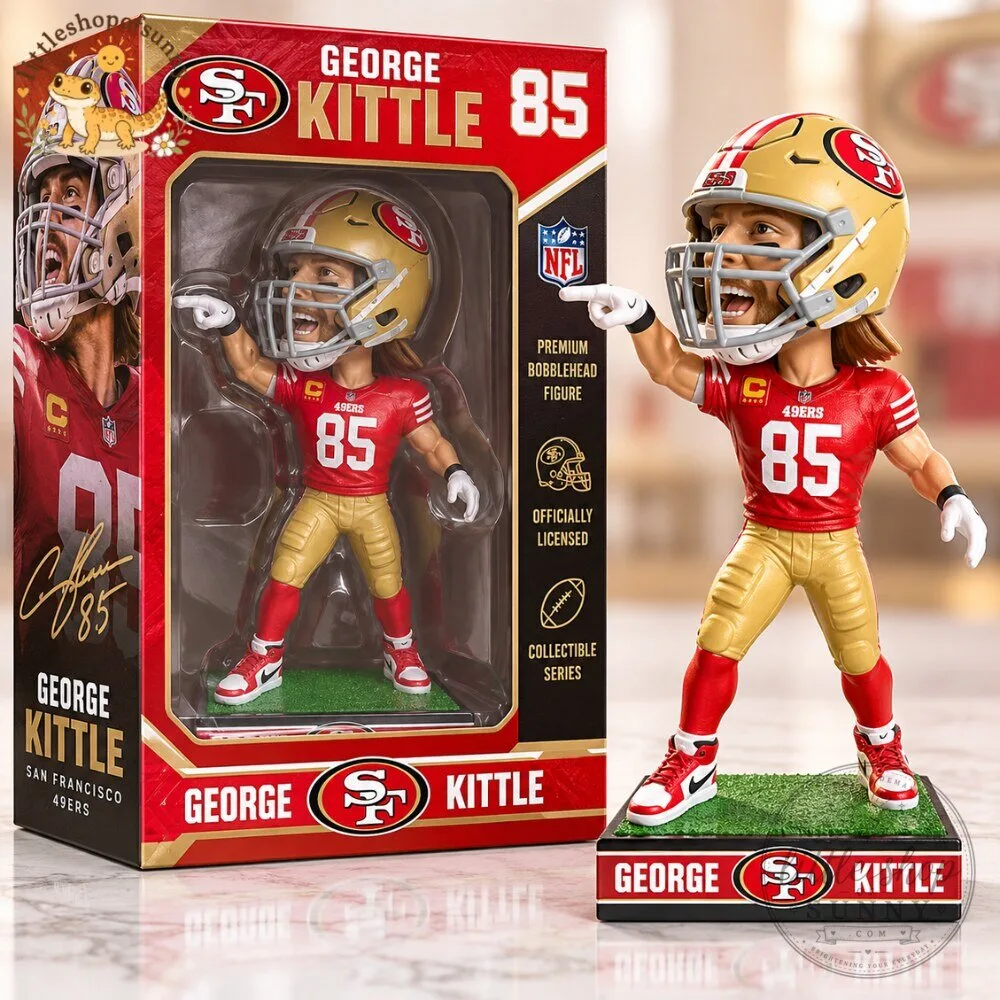 George Kittle San Francisco 49ers 2026 SGA Premium Bobblehead Figure 3 George Kittle San Francisco 49ers 2026 SGA Premium Bobblehead Figure