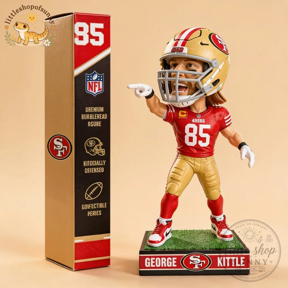 George Kittle San Francisco 49ers 2026 SGA Premium Bobblehead Figure 5 George Kittle San Francisco 49ers 2026 SGA Premium Bobblehead Figure