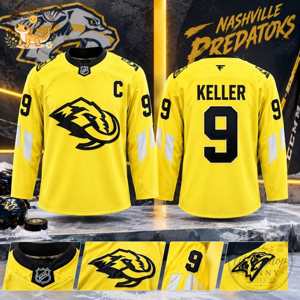 Clayton Keller Nashville Predators Captain Hockey Jersey