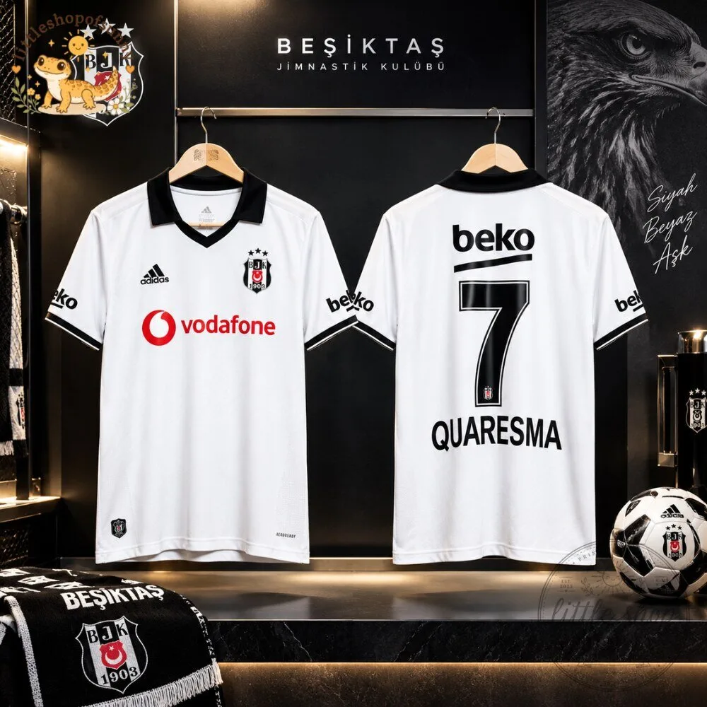Retro Beşiktaş 2017 2018 Quaresma Home Jersey