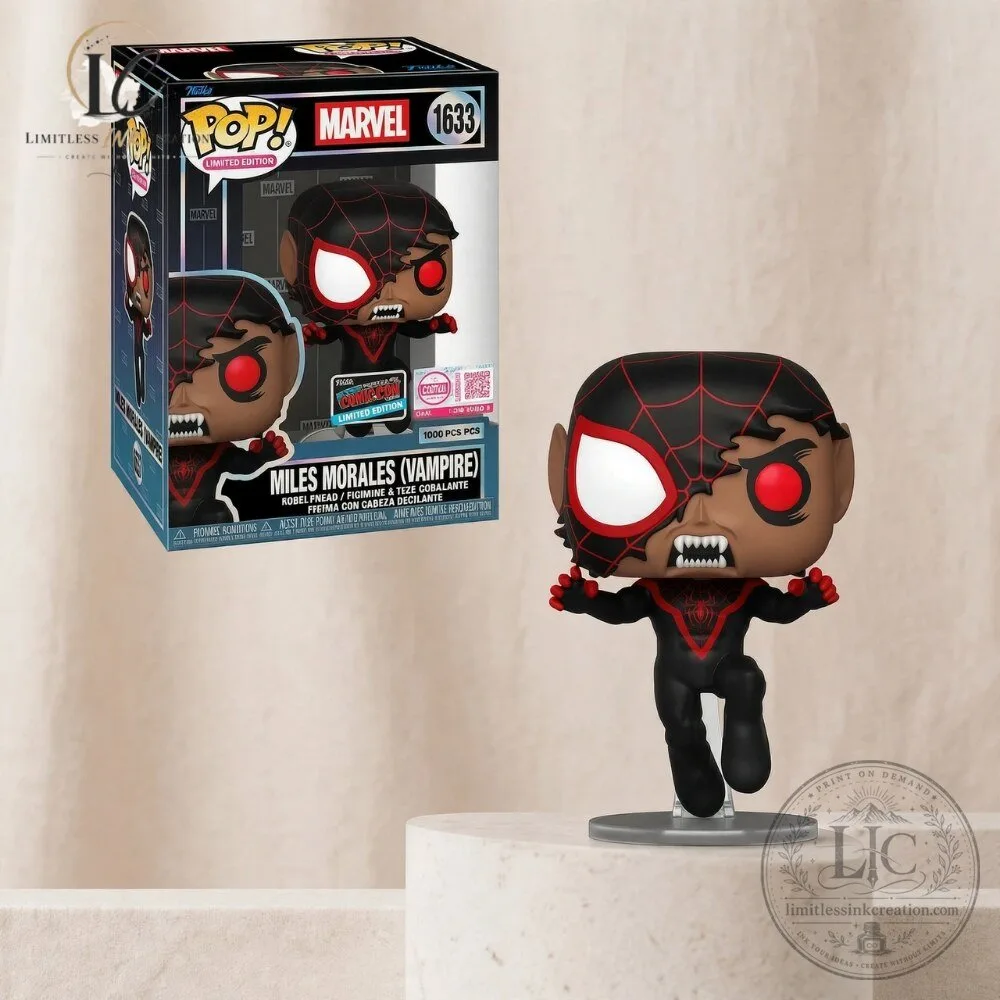 Funko Pop Miles Morales Vampire 1633 NYCC 5 Funko Pop Miles Morales Vampire 1633 NYCC