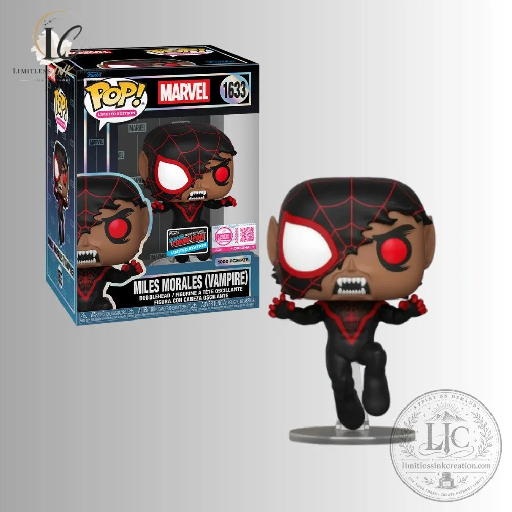 Funko Pop Miles Morales Vampire 1633 NYCC 6 Funko Pop Miles Morales Vampire 1633 NYCC