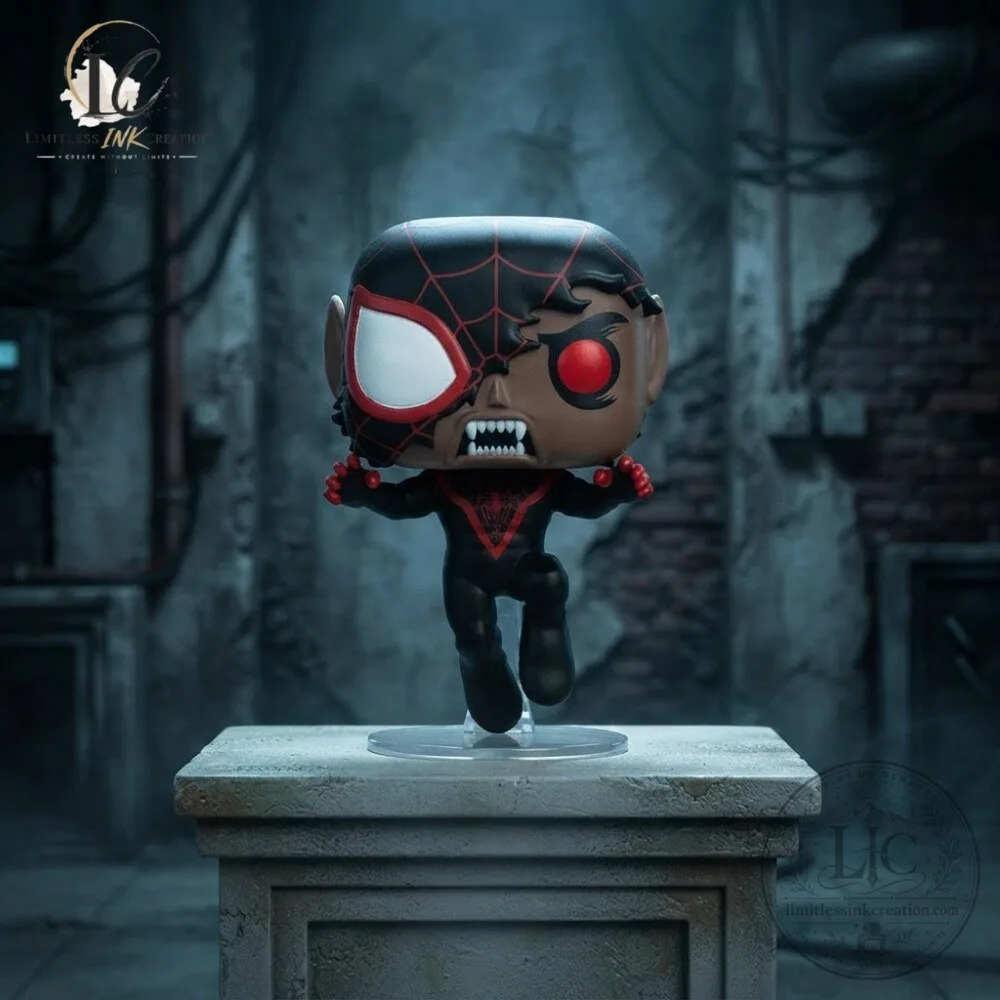 Funko Pop Miles Morales Vampire 1633 NYCC 9 Funko Pop Miles Morales Vampire 1633 NYCC