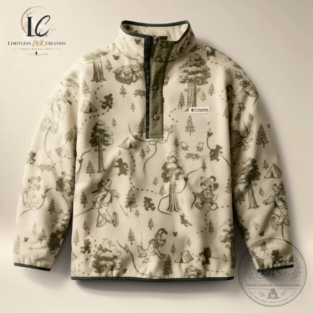 Columbia x Disney Mickey and Friends Camping Fleece Pullover Jacket 6 Columbia x Disney Mickey and Friends Camping Fleece Pullover Jacket