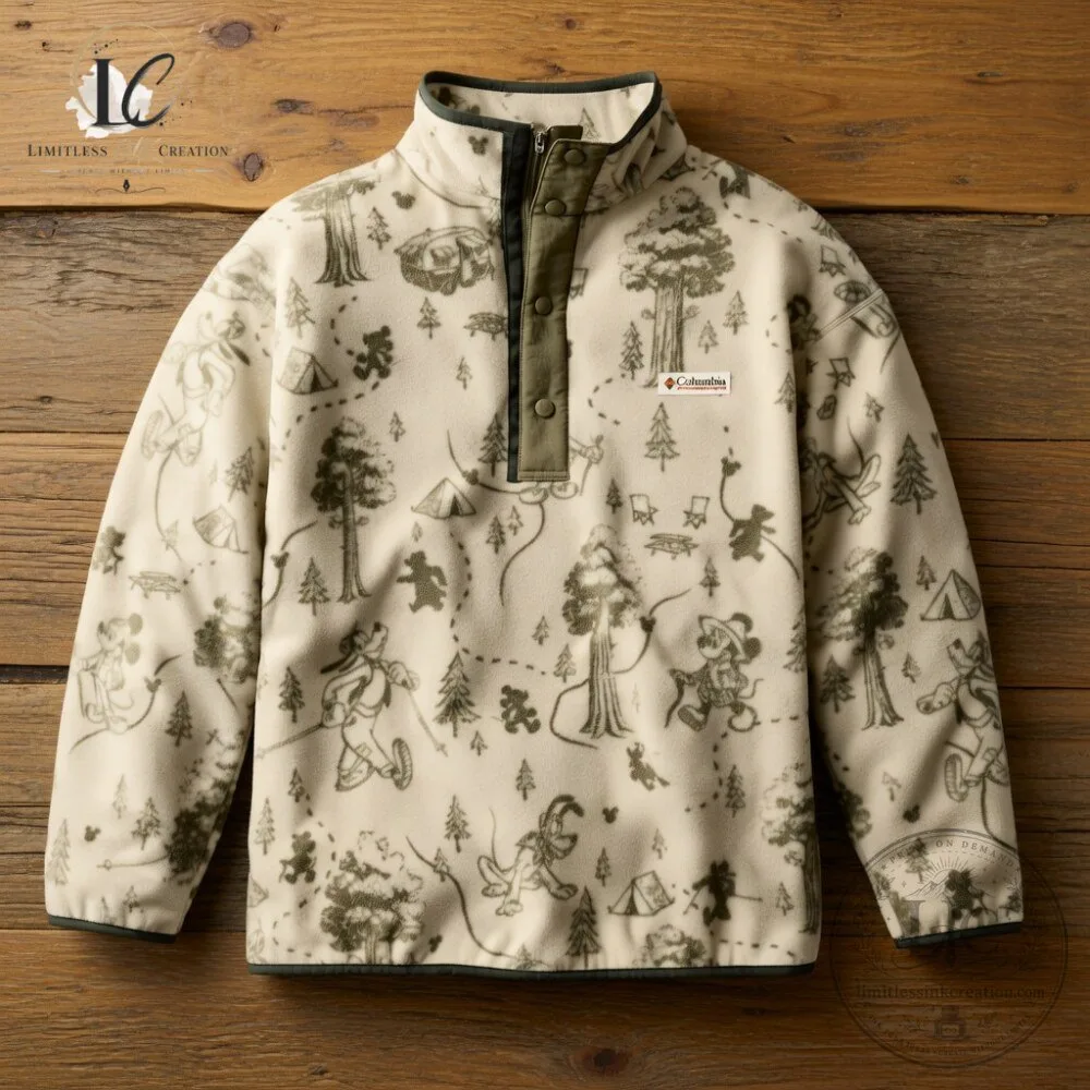 Columbia x Disney Mickey and Friends Camping Fleece Pullover Jacket 7 Columbia x Disney Mickey and Friends Camping Fleece Pullover Jacket