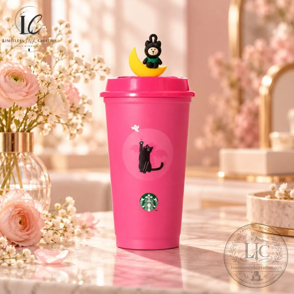 Starbucks Halloween 2023 Reusable Cup with Bearista Moon Topper 5 Starbucks Halloween 2023 Reusable Cup with Bearista Moon Topper