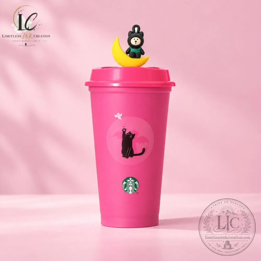 Starbucks Halloween 2023 Reusable Cup with Bearista Moon Topper 6 Starbucks Halloween 2023 Reusable Cup with Bearista Moon Topper