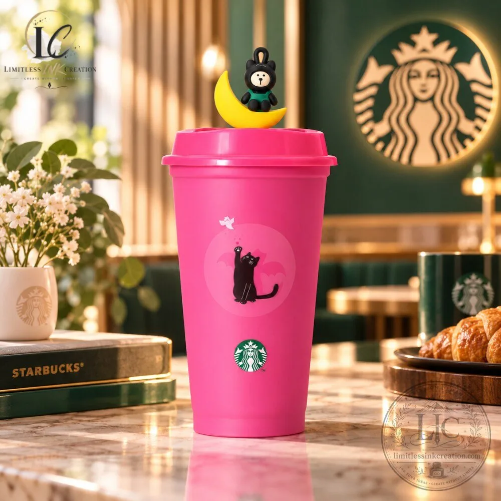 Starbucks Halloween 2023 Reusable Cup with Bearista Moon Topper 7 Starbucks Halloween 2023 Reusable Cup with Bearista Moon Topper