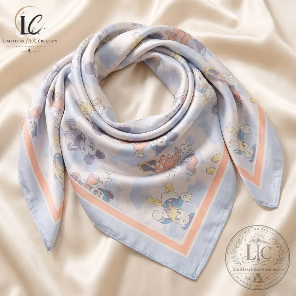 Disney Mickey Mouse Premium Pastel Square Head Scarf 5 Disney Mickey Mouse Premium Pastel Square Head Scarf