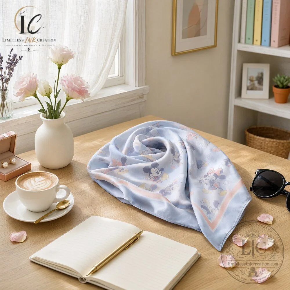 Disney Mickey Mouse Premium Pastel Square Head Scarf 7 Disney Mickey Mouse Premium Pastel Square Head Scarf