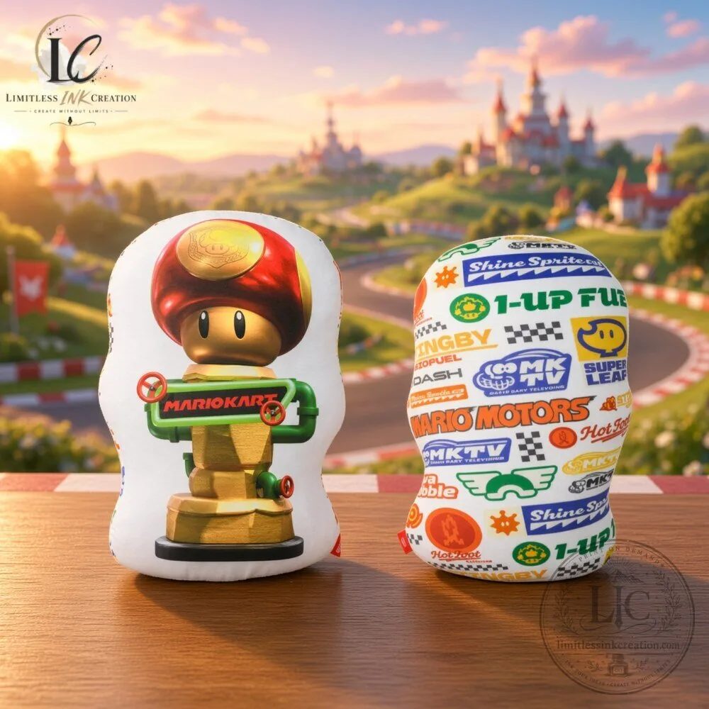 Nintendo Mario Kart Mushroom Trophy Plush Cushion 5 Nintendo Mario Kart Mushroom Trophy Plush Cushion