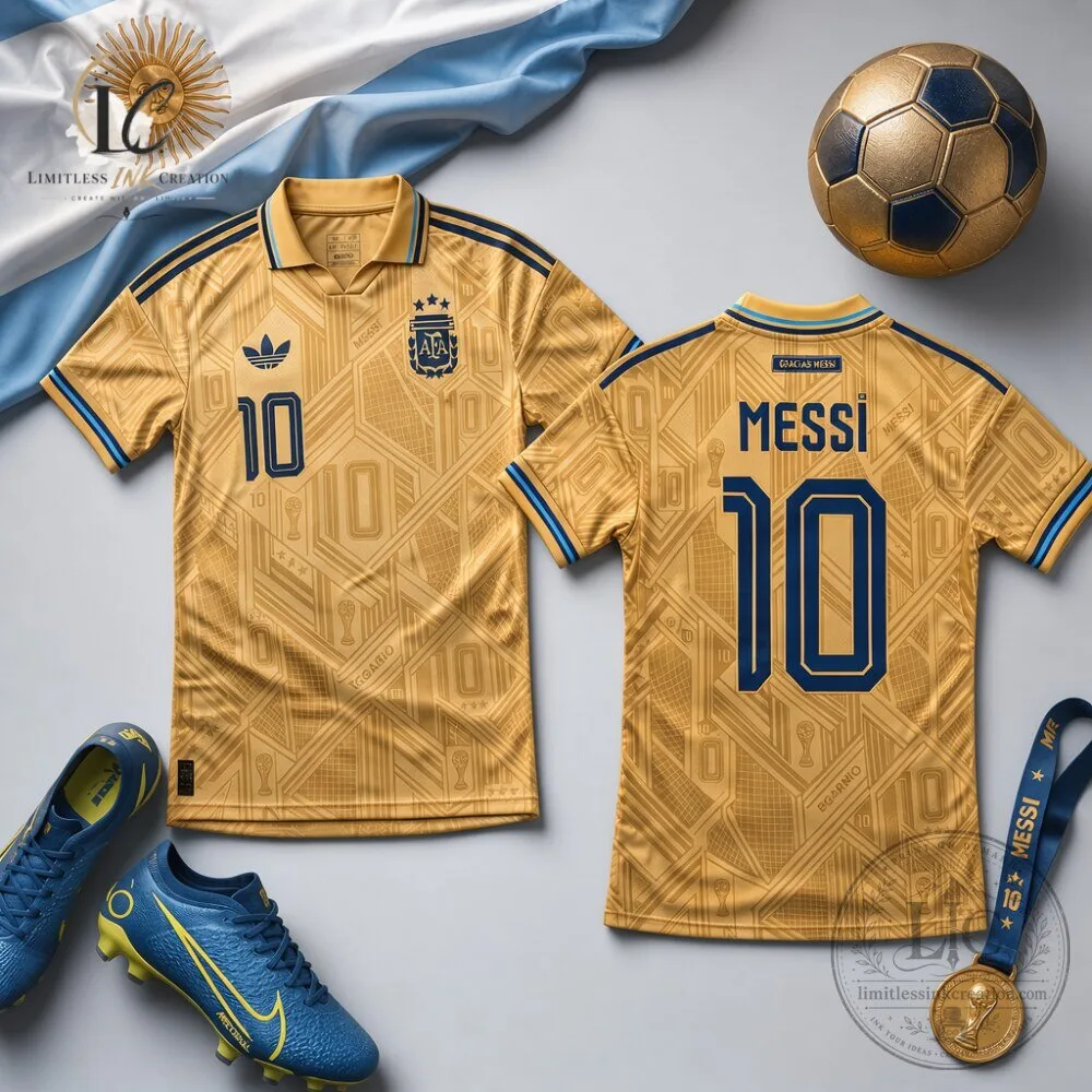 Best Argentina Messi Gold Special Edition Jersey 6 Best Argentina Messi Gold Special Edition Jersey