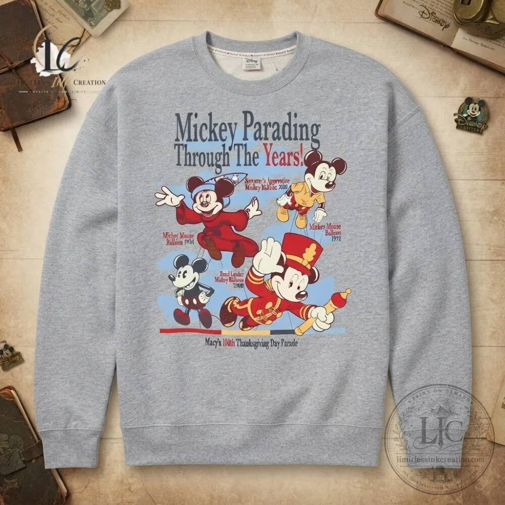 Disney x Macy's Mickey Mouse 100th Thanksgiving Parade Sweatshirt 2026 4 Disney x Macy's Mickey Mouse 100th Thanksgiving Parade Sweatshirt 2026