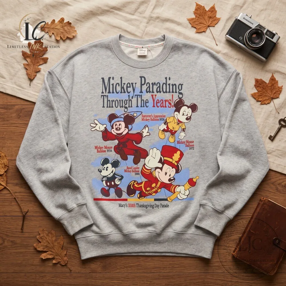 Disney x Macy's Mickey Mouse 100th Thanksgiving Parade Sweatshirt 2026 5 Disney x Macy's Mickey Mouse 100th Thanksgiving Parade Sweatshirt 2026
